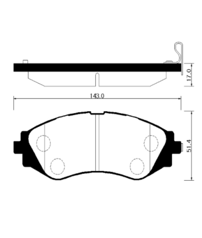Колодки тормозные передние HP2006 HSB (фото №1)