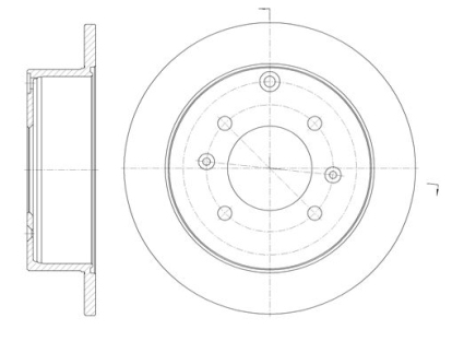 Диск тормозной задний 675700 Remsa (фото №1)