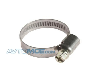 Хомут червячный 20-35мм (нержавеющая сталь) (ширина ленты 9мм) JTC /1/100/1000 JTCZN35 JTC (фото №1)